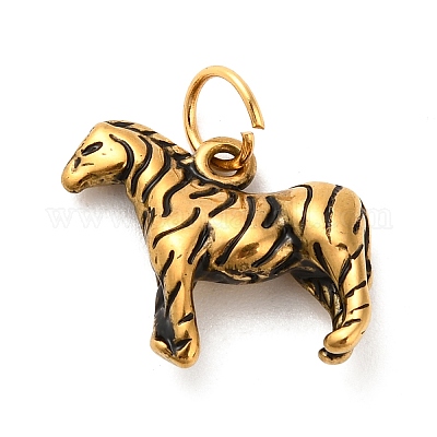 Подвески из нержавеющей стали 304 с эмалью на тему животных STAS-K304-03C-G-1