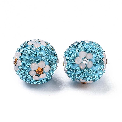 Бусины со стразами&nbsp;RB-L029-03G-1