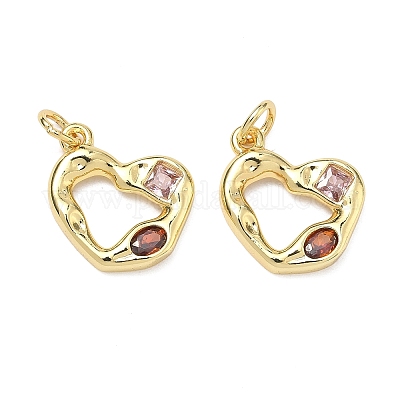 Латунные микро проложить кубического циркония подвески&nbsp;KK-P348-02A-G01-1