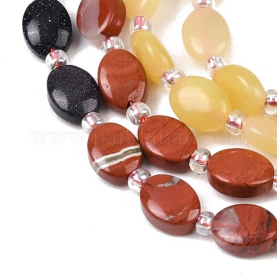 Нити из бусин: натуральной красной яшмы&nbsp;G-Z135-A05-1