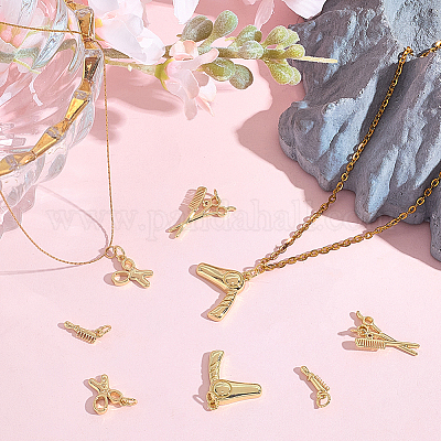 8шт 4 стиля латунные подвески&nbsp;KK-BBC0023-02A-1