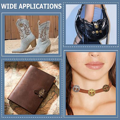 8 сумка 4 цвета сплав полые гравированные крестообразные декоративные пряжки&nbsp;BUTT-CP0001-09-1
