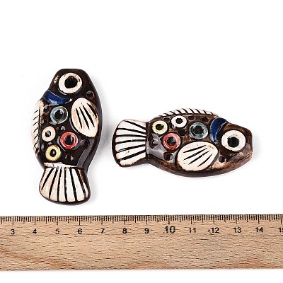 Ручной работы фарфора большие кулоны&nbsp;PORC-T133-34-1