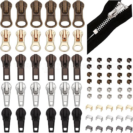 Бегунки молнии из цинкового сплава и молния в верхней части заглушки&nbsp;FIND-PH0021-82-1