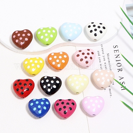 Выпечка краски акриловые бусины&nbsp;OACR-A045-02-1