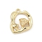Brass Pendants, Rose, Golden, 14x13.5x4.5mm, Hole: 1.2mm