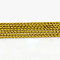 Braided Non-Elastic Beading Metallic Cords, 8-Ply, Goldenrod, 1mm, about 109.36 yards(100m)/bundle