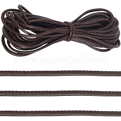 Плоский шнур из искусственной кожи длиной 10 м.&nbsp;WL-GF0001-33E