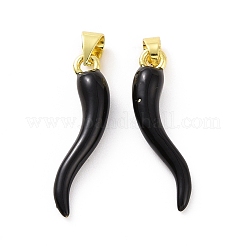 Подвески из латуни с покрытием из эмали&nbsp;KK-C008-19G