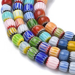 Бусины в форме шеврона из стекла миллефиори ручной работы&nbsp;LAMP-Z019-02B