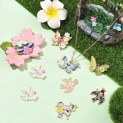 9шт 9 стиля подвески из сплава с эмалью&nbsp;FIND-YW0011-87