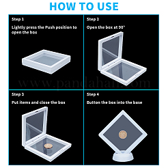 Полиэтиленовый (pe) 3d держатель дисплея с плавающей рамкой ODIS-FH0001-02B-02
