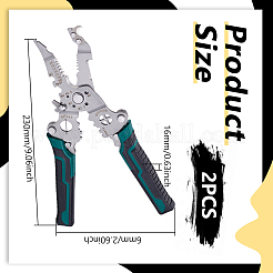 2 шт. 2j420 многофункциональные плоскогубцы из нержавеющей стали для зачистки проводов и резки кабеля&nbsp;PT-UN0001-01