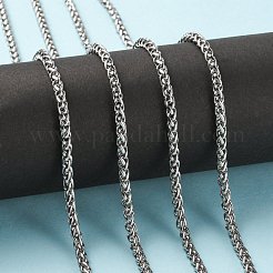 Не тускнеет 3.28 фут 304 нержавеющая сталь пшеничные цепи&nbsp;X-STAS-O076-07