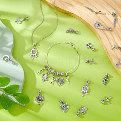 60шт 12 стиля сплава европейские висячие подвески в тибетском стиле&nbsp;PALLOY-DC00040