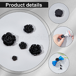 60шт 5 стиля непрозрачные кабошоны из смолы&nbsp;CRES-PH0001-07