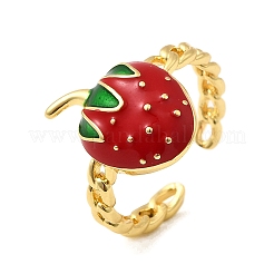 Латунные эмалированные открытые манжеты&nbsp;RJEW-K267-03A-G