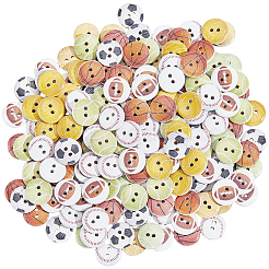 2 пакетик деревянных пуговиц с 2 отверстиями&nbsp;BUTT-SP0001-21