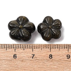 Резные бусины из натурального золотистого обсидиана&nbsp;G-A310-04B