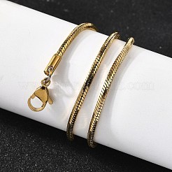 2 мм 304 нержавеющая сталь змейка ожерелья для женщин и мужчин&nbsp;STAS-V011-04D-G