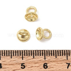 Кулон поручитель с колпачком из латунного бисера&nbsp;KK-Z137-02G-01