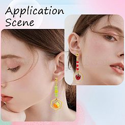 Кулоны с эмалью из латуни&nbsp;FIND-CN0001-25