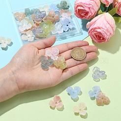 40шт 8 цвета шапочки из акриловых бусин&nbsp;OACR-CJ0001-62