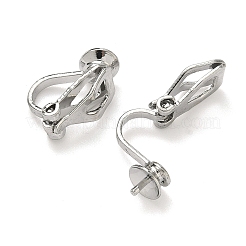 Латунные серьги с клипсами&nbsp;KK-A281-28P