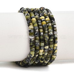 Бусы из натуральной желтой бирюзы (яшмы)&nbsp;G-G345-C10-2x4mm