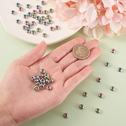 60 шт. 3-х цветные бусины из нержавеющей стали 304&nbsp;STAS-CJ0001-210