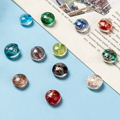 Бусины ручной работы бусины золотого песка&nbsp;SLFG12mmY-1