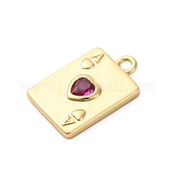 Латунные микро проложить кубического циркония подвески&nbsp;KK-F895-15G