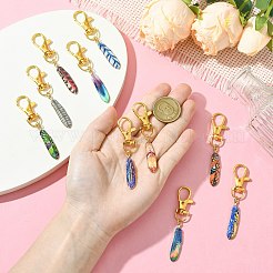 Подвесные украшения из эмали из сплава 10 шт.&nbsp;HJEW-CJ00086