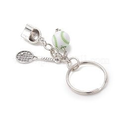 Брелки из сплава и акрила со спортивной тематикой&nbsp;KEYC-JKC01451