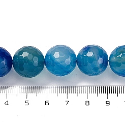 Нити бусин из натурального агата (окрашенного и нагретого)&nbsp;G-K390-A17-01