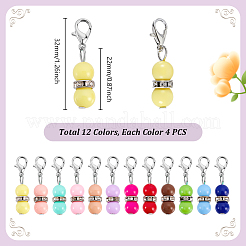 Акриловые подвесные маркеры петель с замком&nbsp;HJEW-PH02084