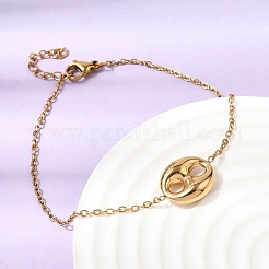 Овальные подвески&nbsp;SJEW-P008-02G