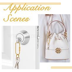 6 шт. латунный карабин с замком&nbsp;KK-HS0015-85A