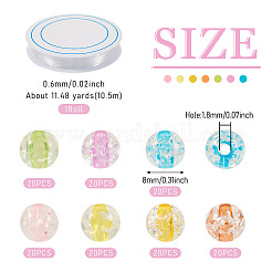 Набор для самостоятельного изготовления браслета из круглых акриловых бусин&nbsp;DIY-TA0009-87