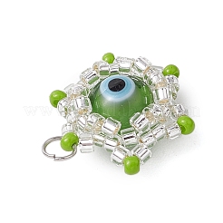 Подвески-звездочки из бисера&nbsp;PALLOY-MZ00574-03