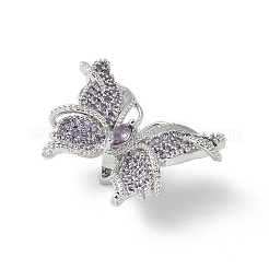 Латунные микропаве прозрачные подвески с фианитом&nbsp;KK-A236-07P