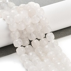 Бусины из натурального белого нефрита&nbsp;G-H028-A09-17