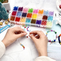 216 г 24 стиля прозрачные акриловые бусины&nbsp;MACR-SZ0001-59