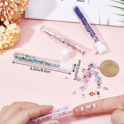 320шт 4 цвета непрозрачные стеклянные бусины с 2 отверстиями&nbsp;SEED-CN0001-22