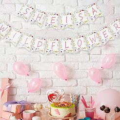 Бумажные цветы подвесные украшения для вечеринок&nbsp;AJEW-SP0003-90