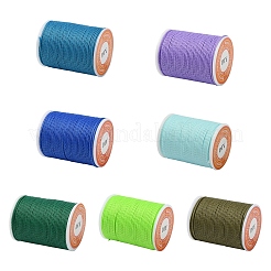 6 рулон круглого вощеного полиэфирного шнура 6 цветов&nbsp;YC-YW0001-07A