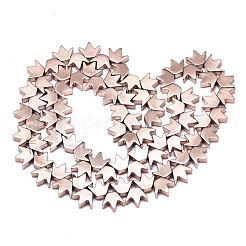 Гальванизировать немагнитных синтетический гематит бисер пряди&nbsp;G-S372-002-02