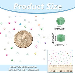 2 нить бусин лэмпворк ручной работы&nbsp;LAMP-NB0002-08C