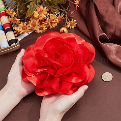 Цветочные броши из полиэстера&nbsp;JEWB-WH0001-47P-02