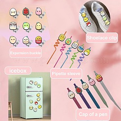 40шт 20 стиля милые пластиковые кабошоны из ПВХ&nbsp;KY-CJ0001-66